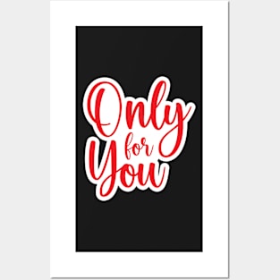 Valentine's Day Stickers - Only for You Posters and Art